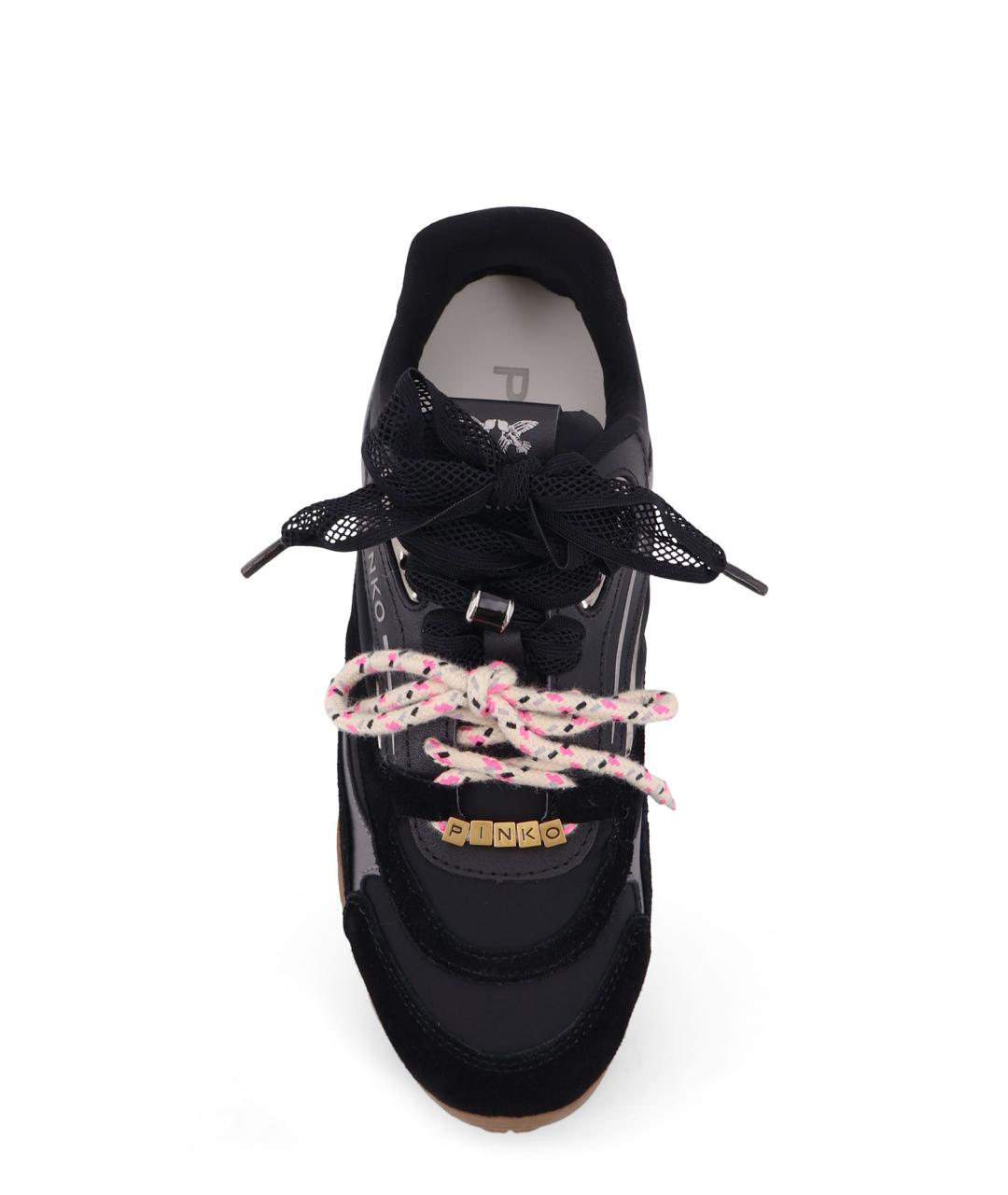 PINKO Черные замшевые кроссовки, фото 5