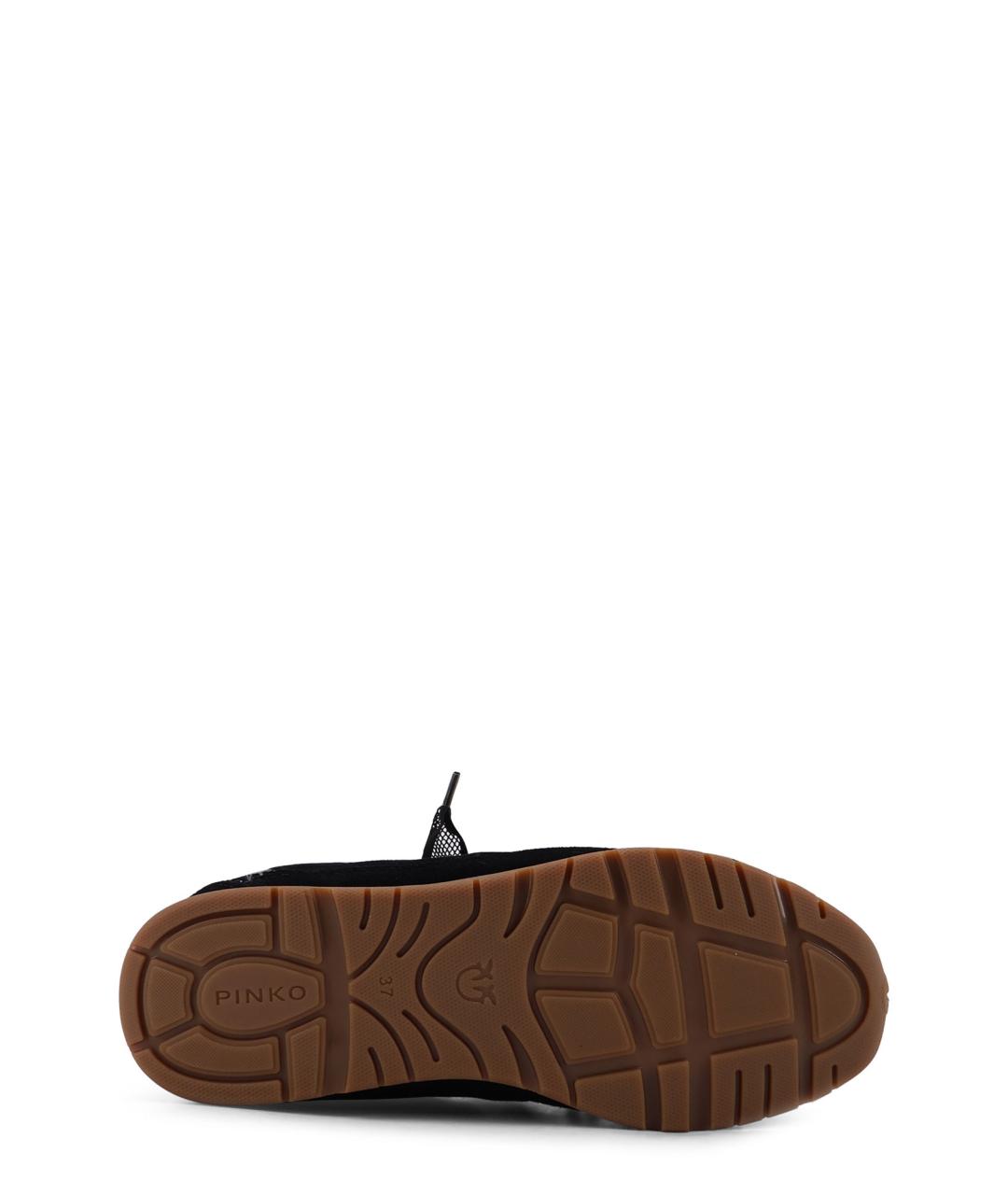 PINKO Черные замшевые кроссовки, фото 4