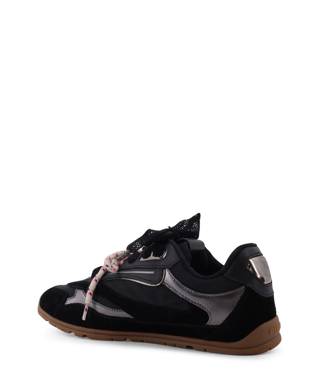 PINKO Черные замшевые кроссовки, фото 3