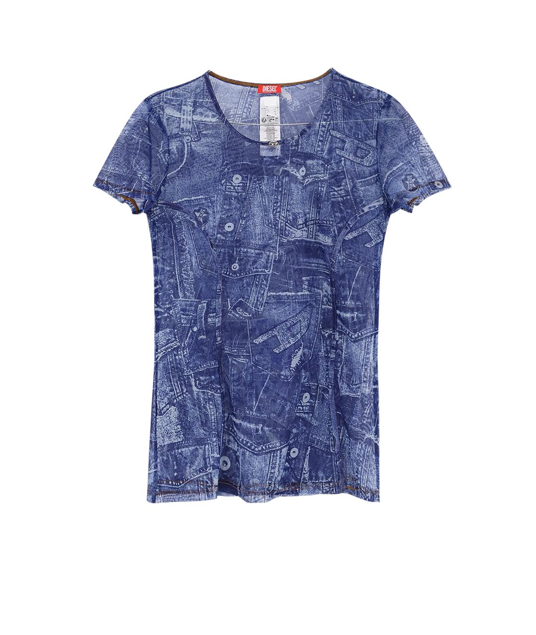 DIESEL Синяя футболка, фото 1