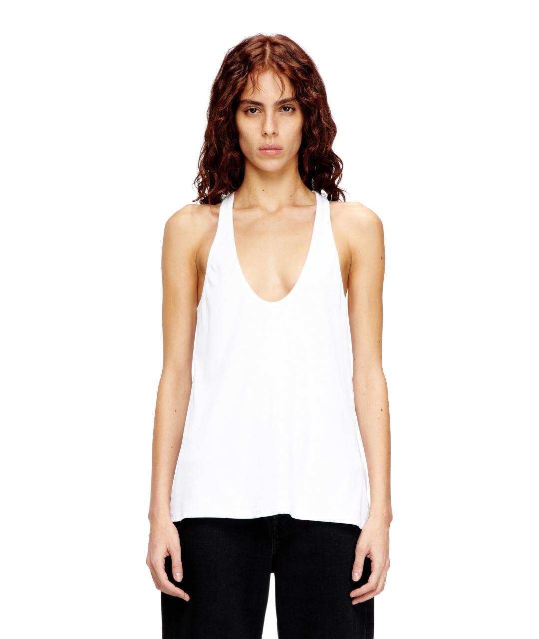 DIESEL Белая хлопковая майка, фото 2