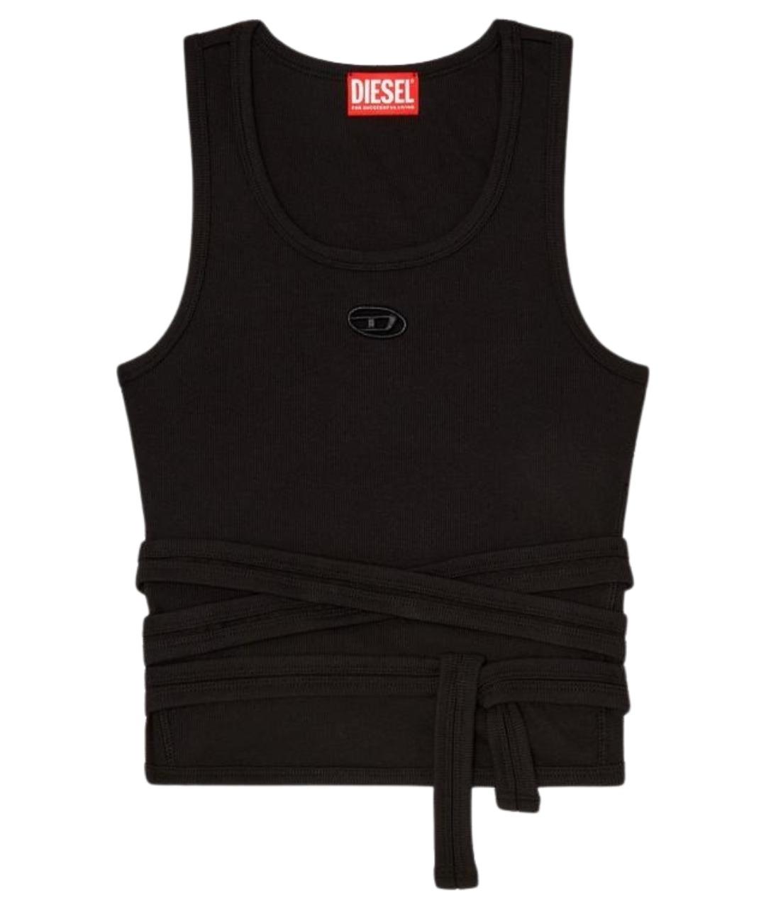DIESEL Черная хлопковая майка, фото 1