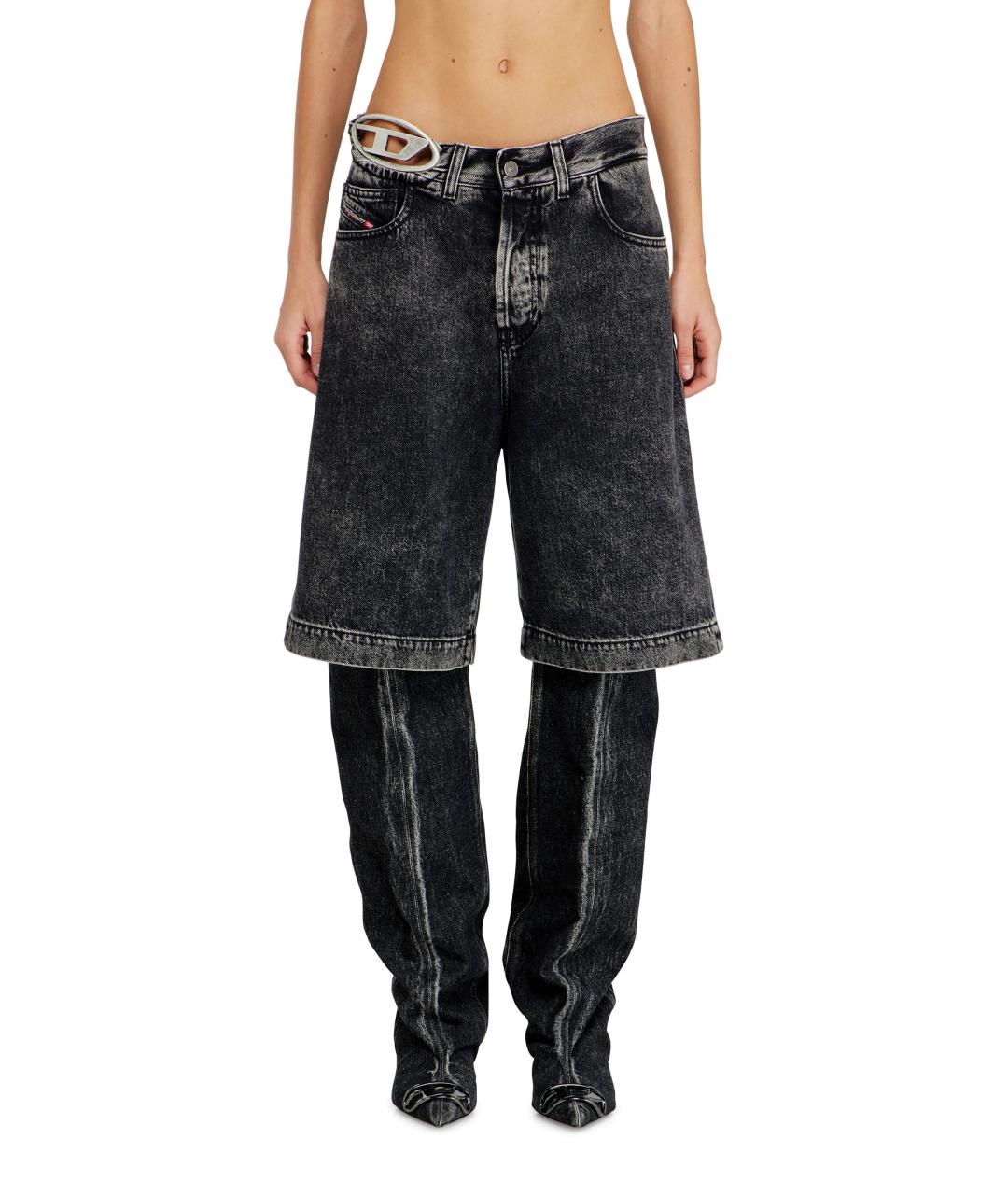 DIESEL Черные хлопковые шорты, фото 2