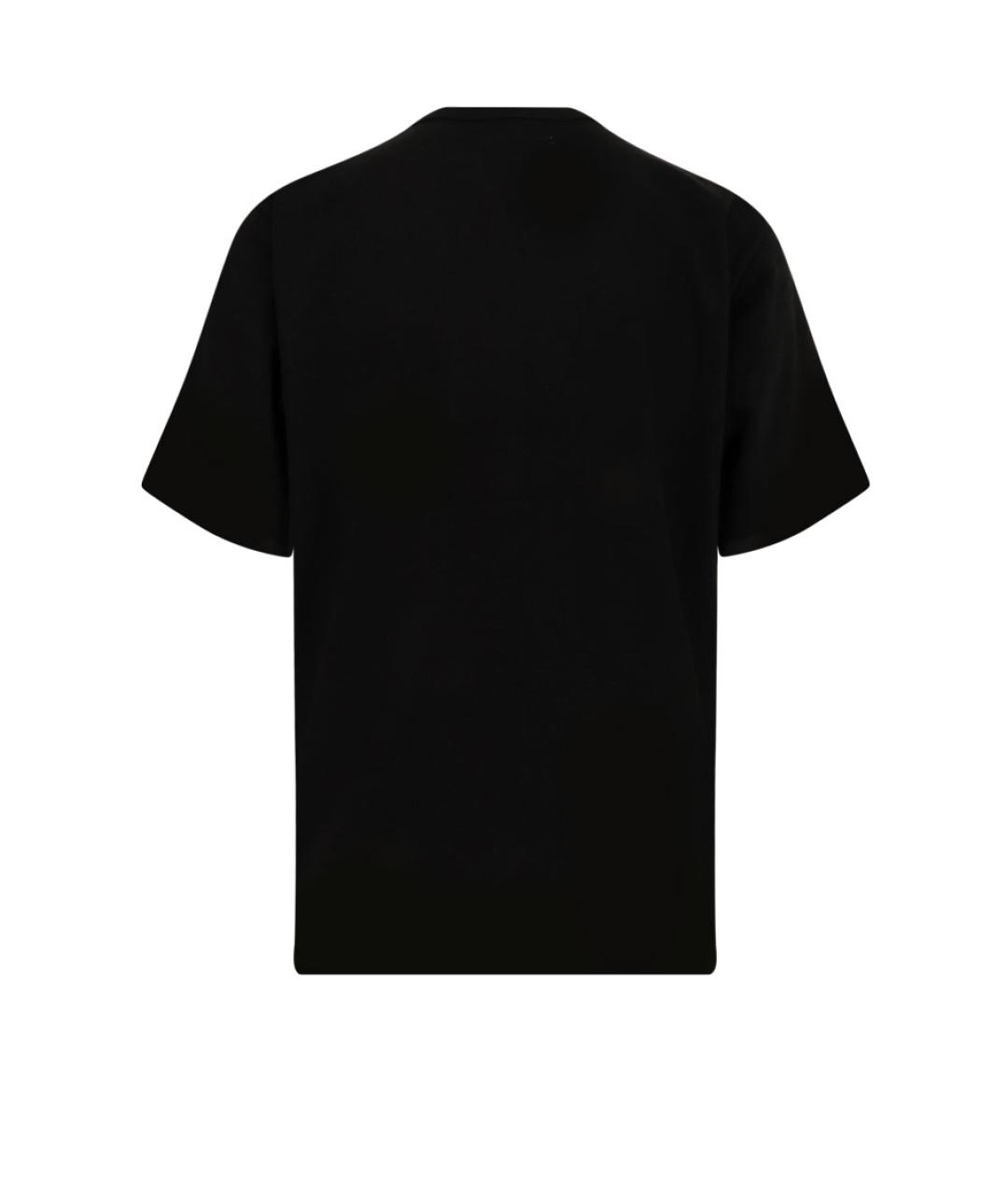 SACAI Черная хлопковая футболка, фото 2