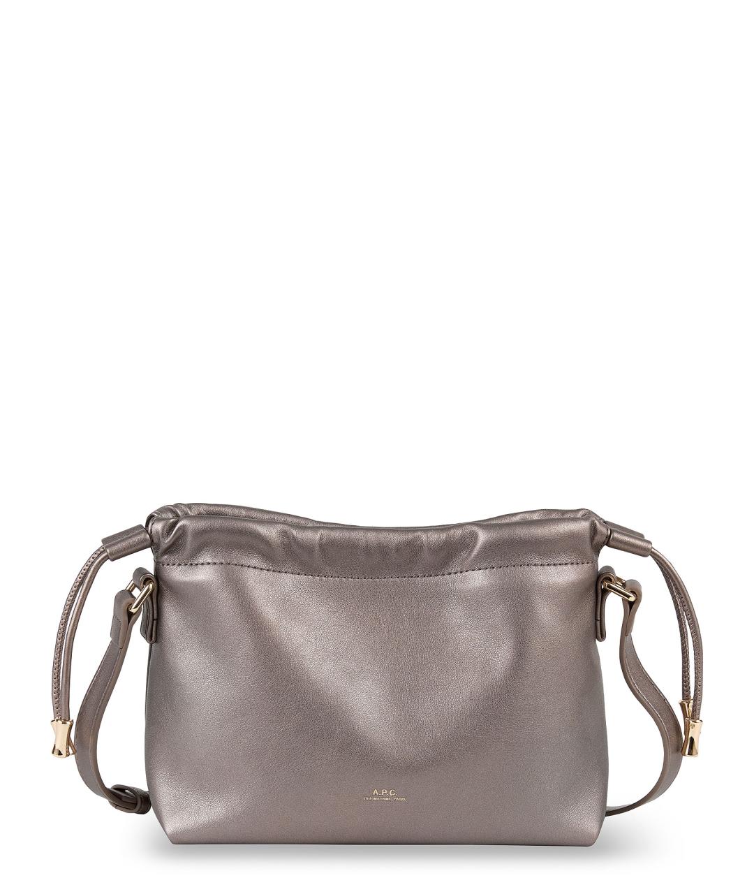 A.P.C. Серая сумка тоут из искусственной кожи, фото 1