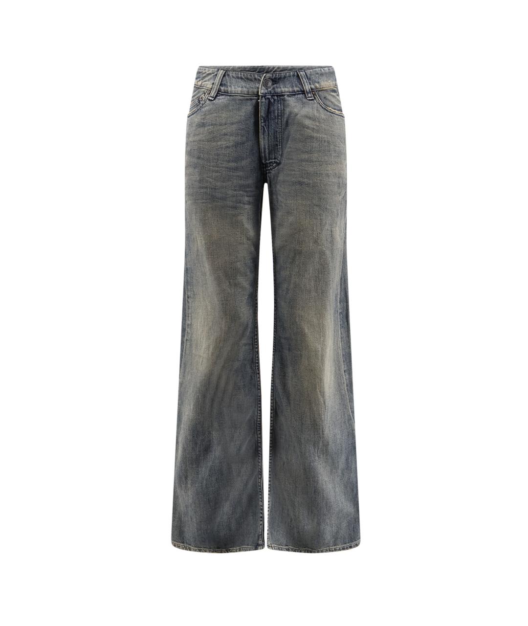 BALENCIAGA Синие хлопковые прямые джинсы, фото 1