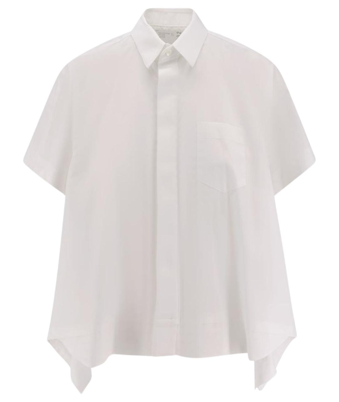 SACAI Белая хлопковая рубашка, фото 1