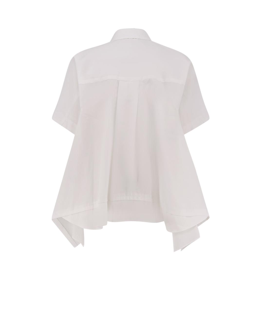 SACAI Белая хлопковая рубашка, фото 2