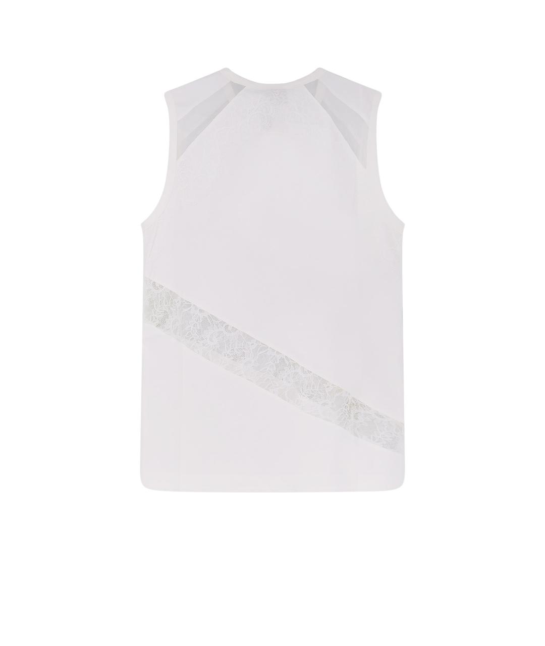 PINKO Белая хлопковая майка, фото 2