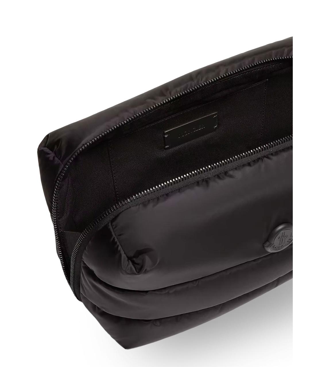 MONCLER Черная синтетическая косметичка, фото 4