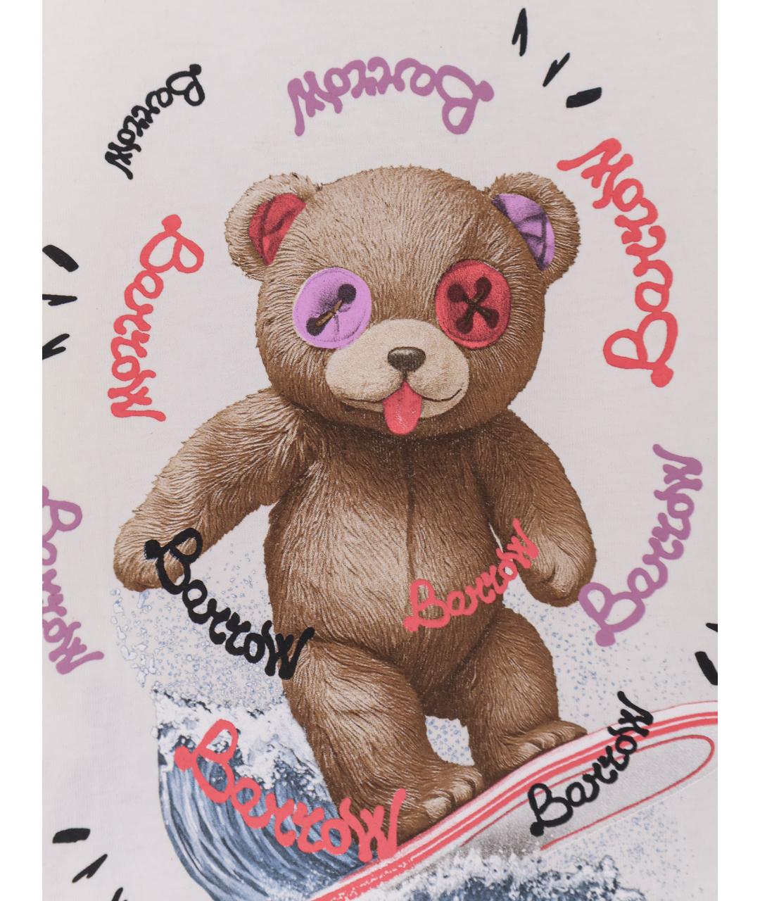 BARROW Белая хлопковая футболка, фото 3