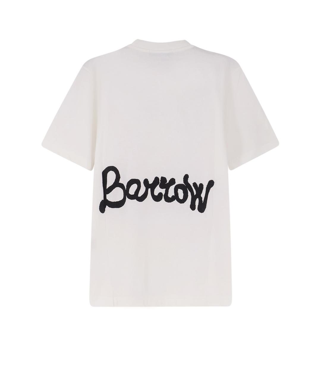 BARROW Белая хлопковая футболка, фото 2