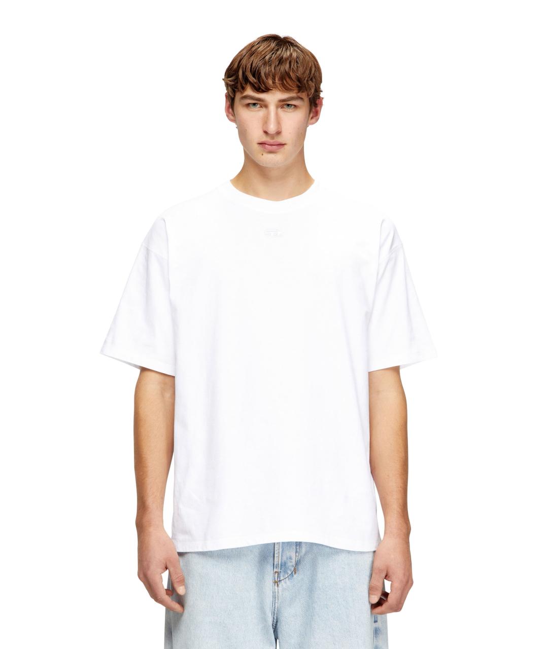 DIESEL Белая хлопковая футболка, фото 2