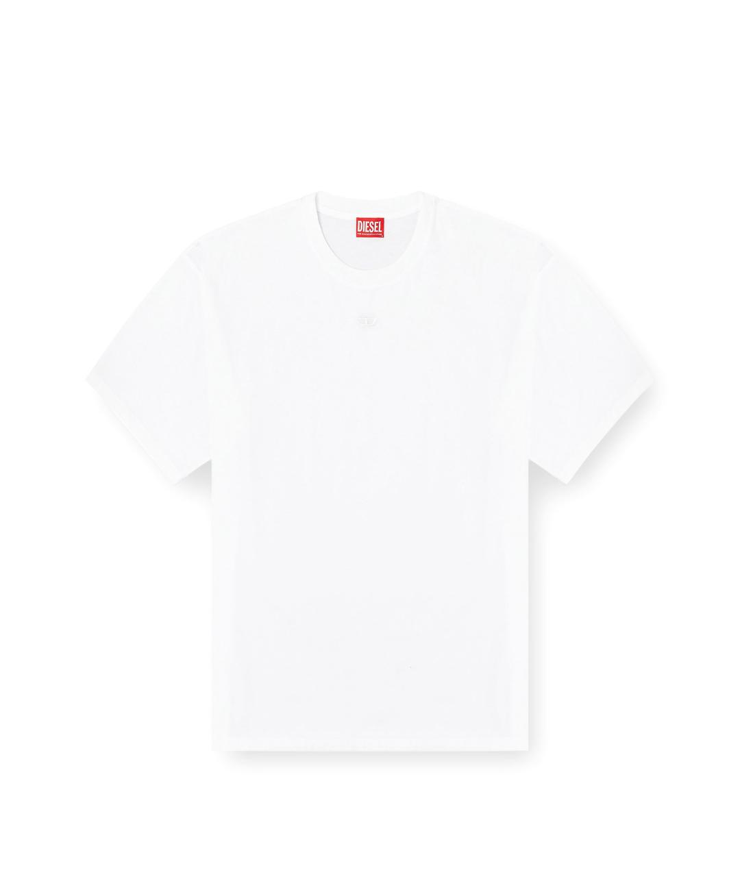 DIESEL Белая хлопковая футболка, фото 1