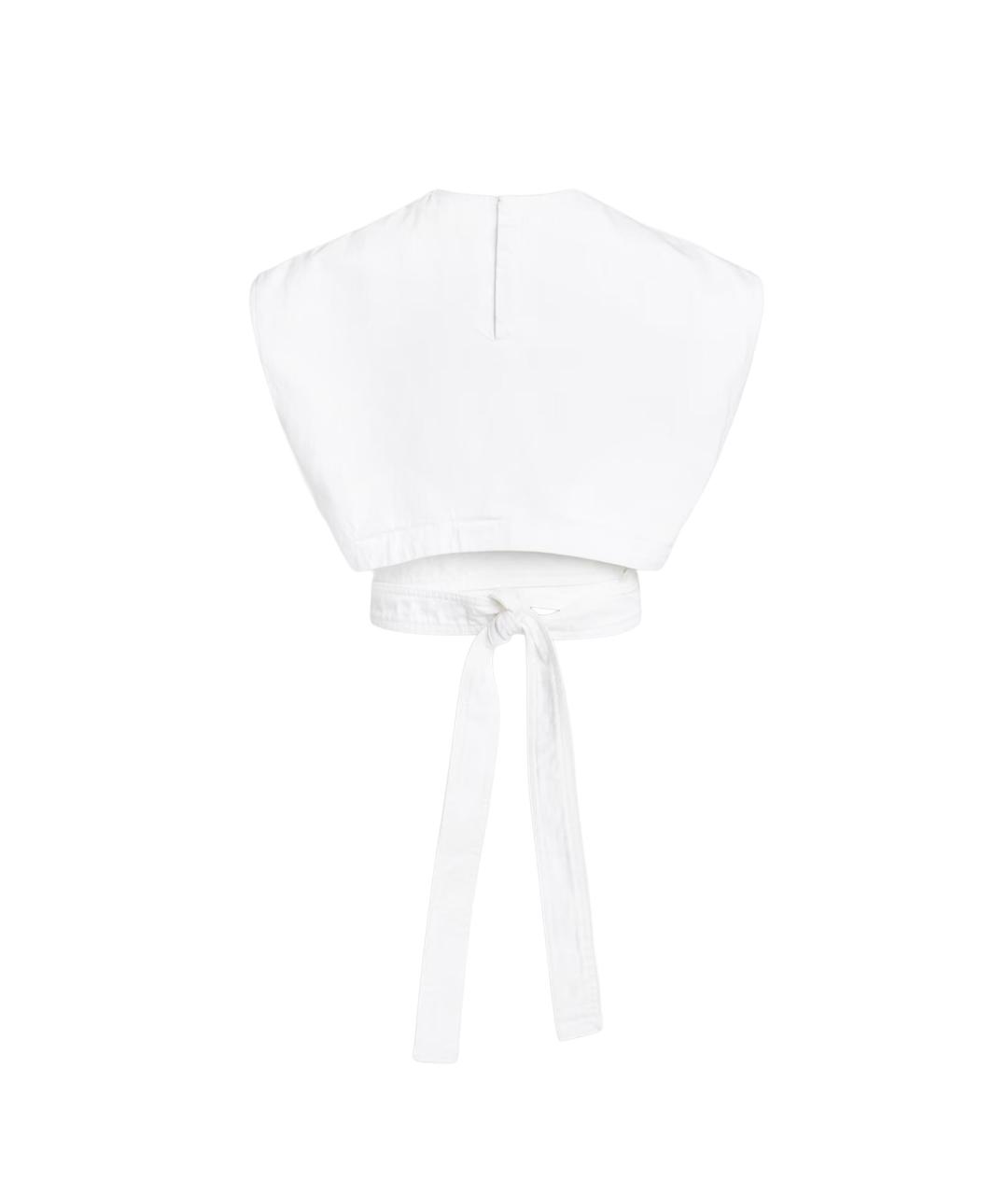 ALAIA Белая хлопковая футболка, фото 2