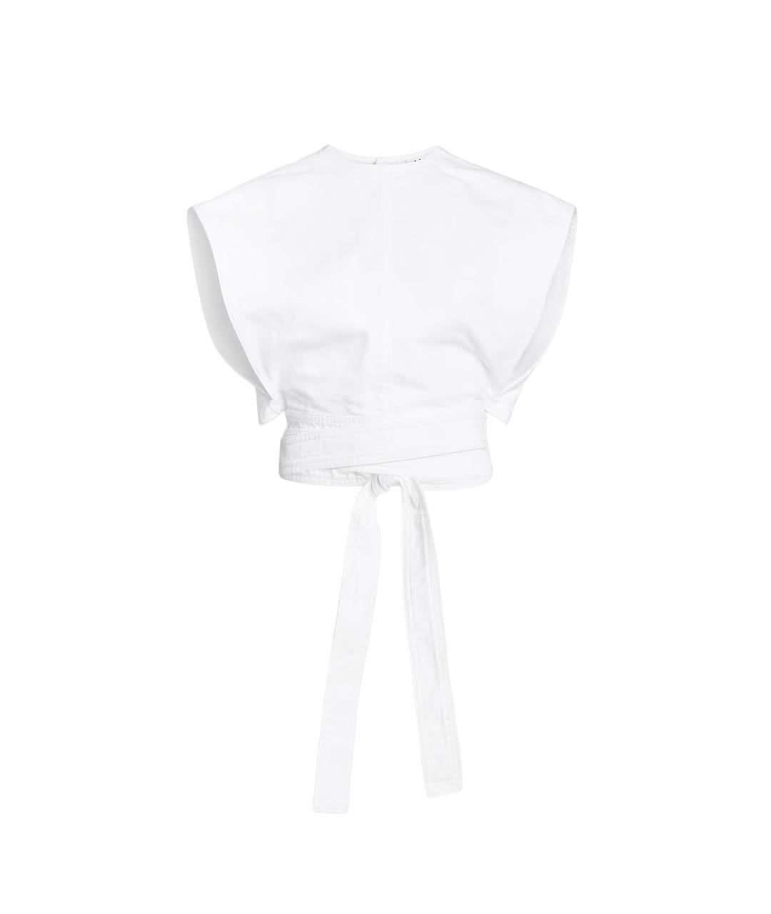 ALAIA Белая хлопковая футболка, фото 1