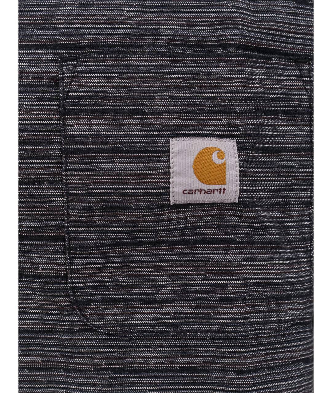 CARHARTT WIP Черная хлопковая кэжуал рубашка, фото 3