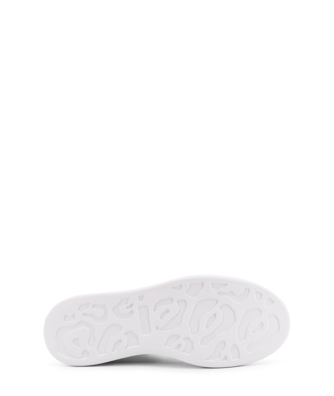 ALEXANDER MCQUEEN Белые кожаные кроссовки, фото 4