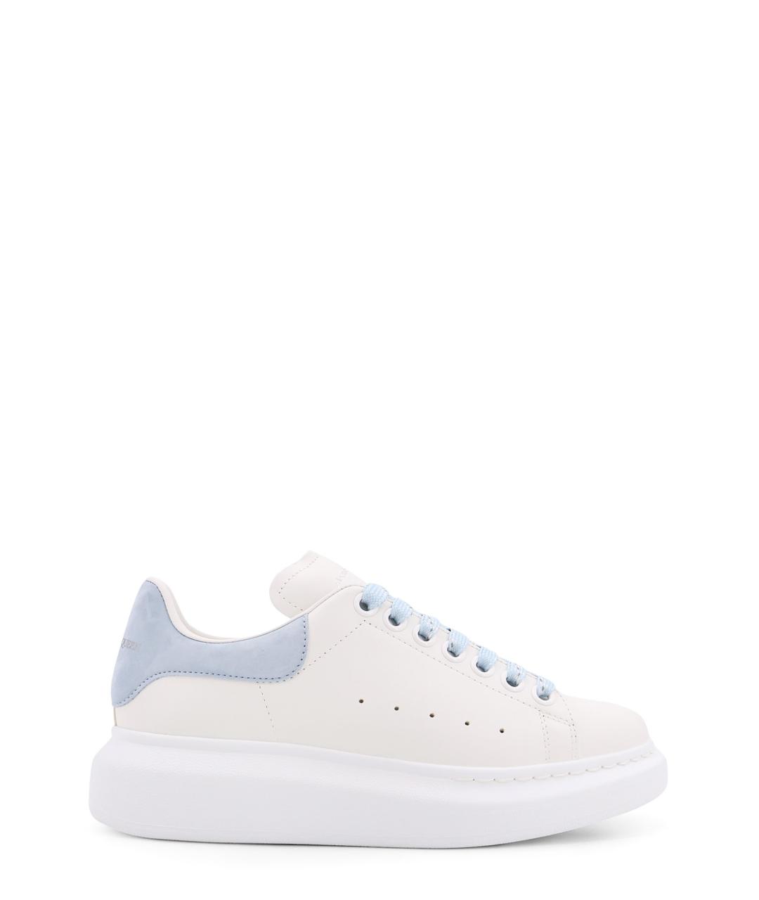 ALEXANDER MCQUEEN Белые кожаные кроссовки, фото 1