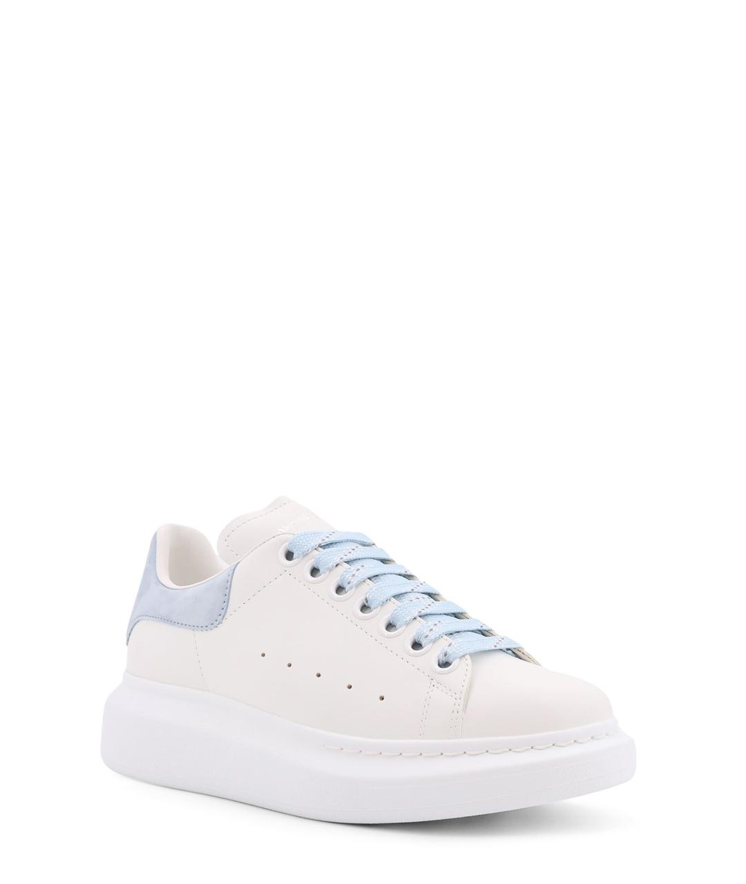 ALEXANDER MCQUEEN Белые кожаные кроссовки, фото 2