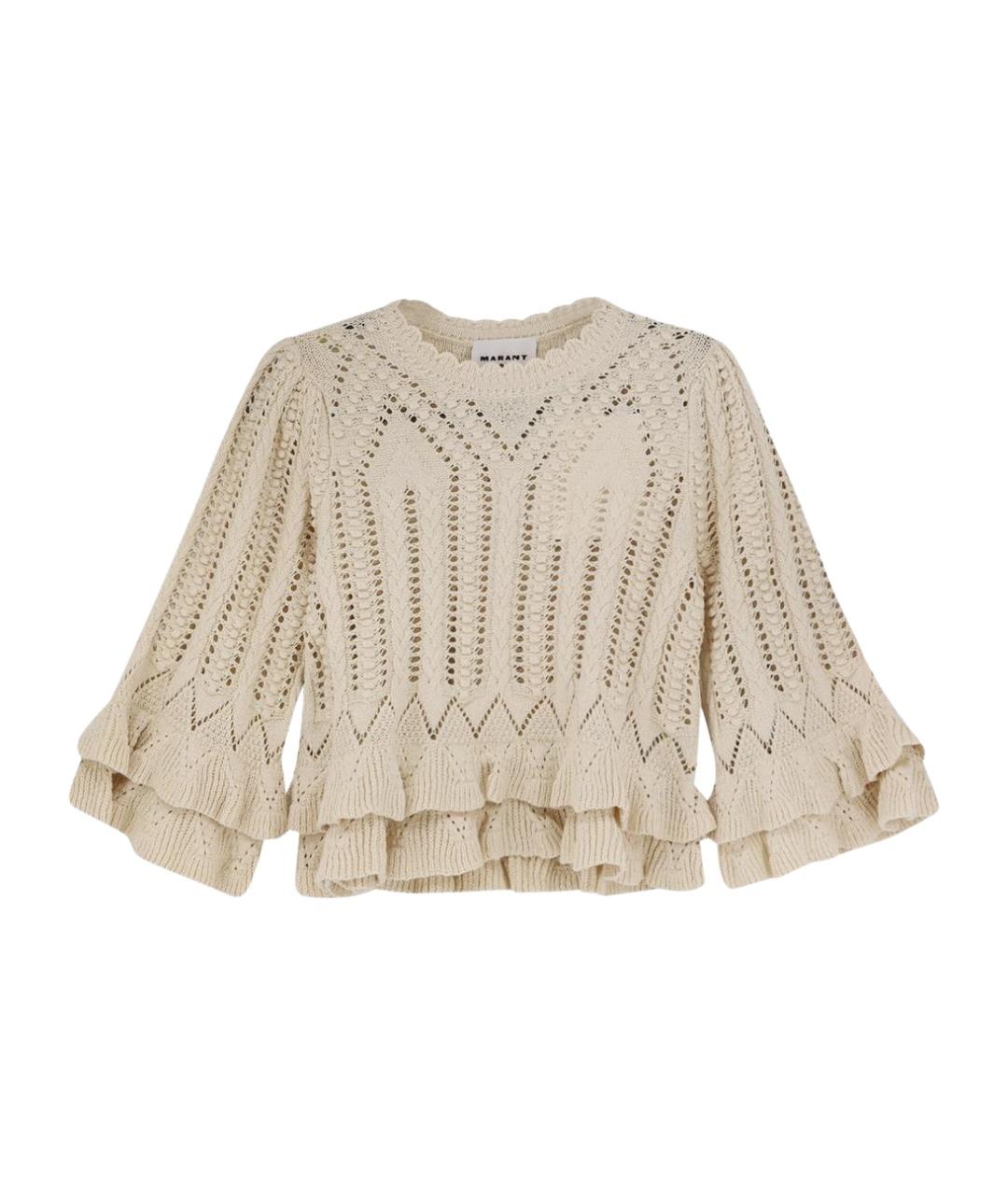 ISABEL MARANT ETOILE Бежевый хлопковый джемпер / свитер, фото 1