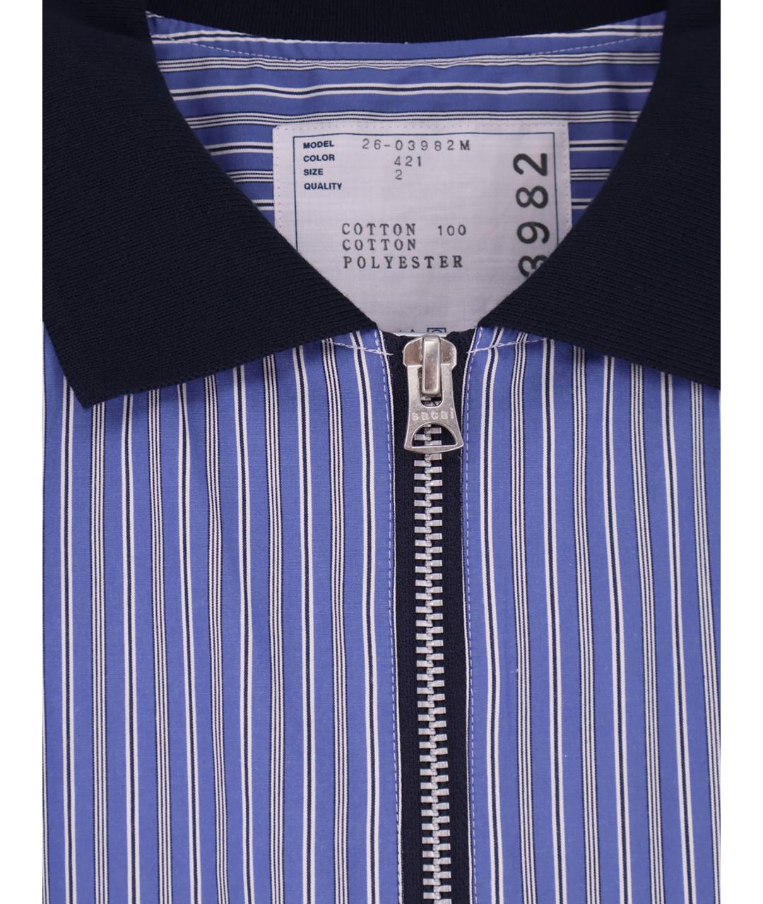 SACAI Мульти хлопковое поло с коротким рукавом, фото 3