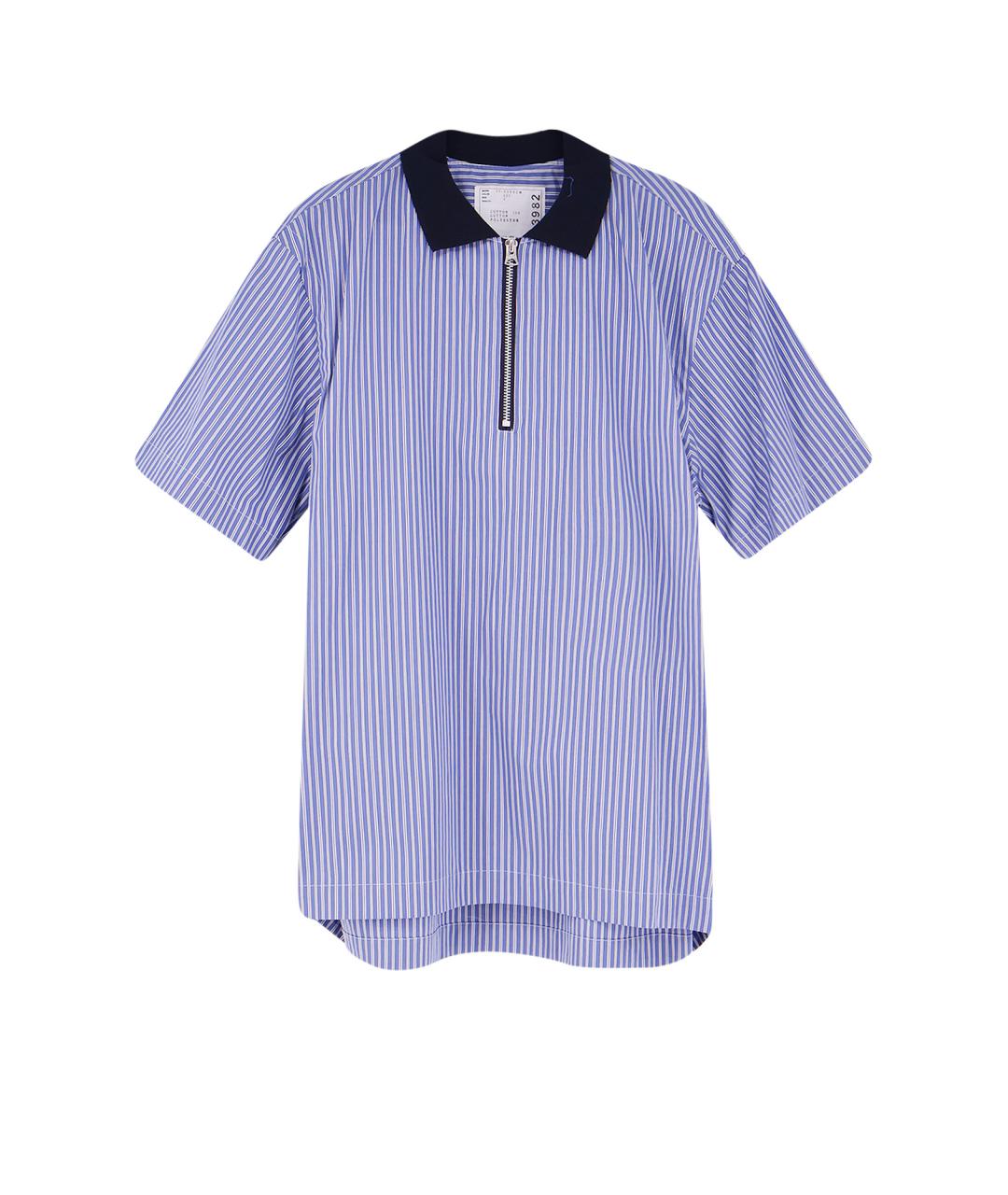 SACAI Мульти хлопковое поло с коротким рукавом, фото 1