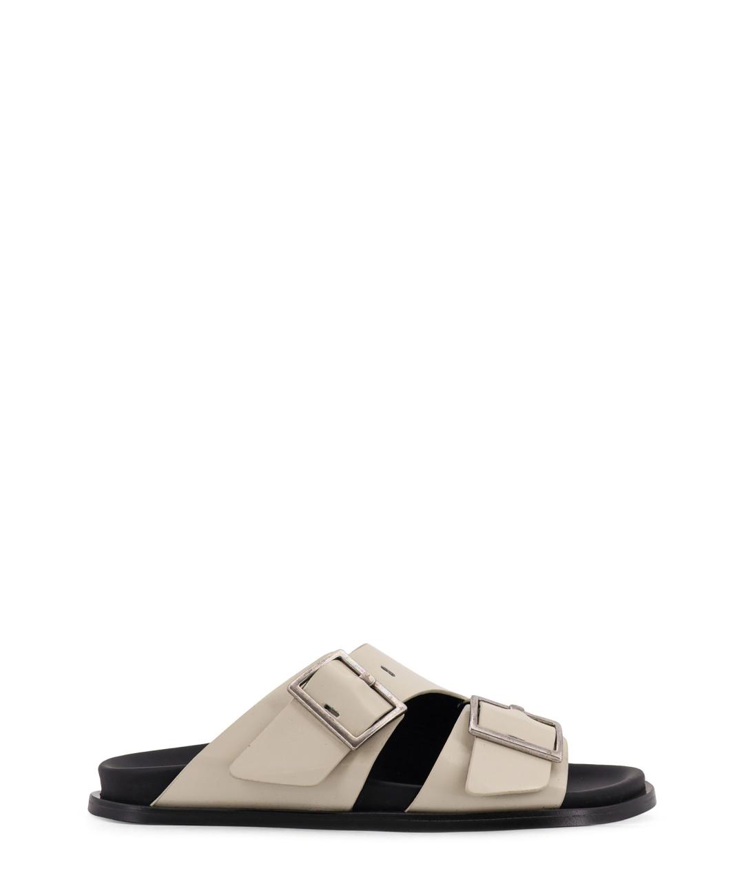 ALOHAS Бежевые замшевые сандалии, фото 1