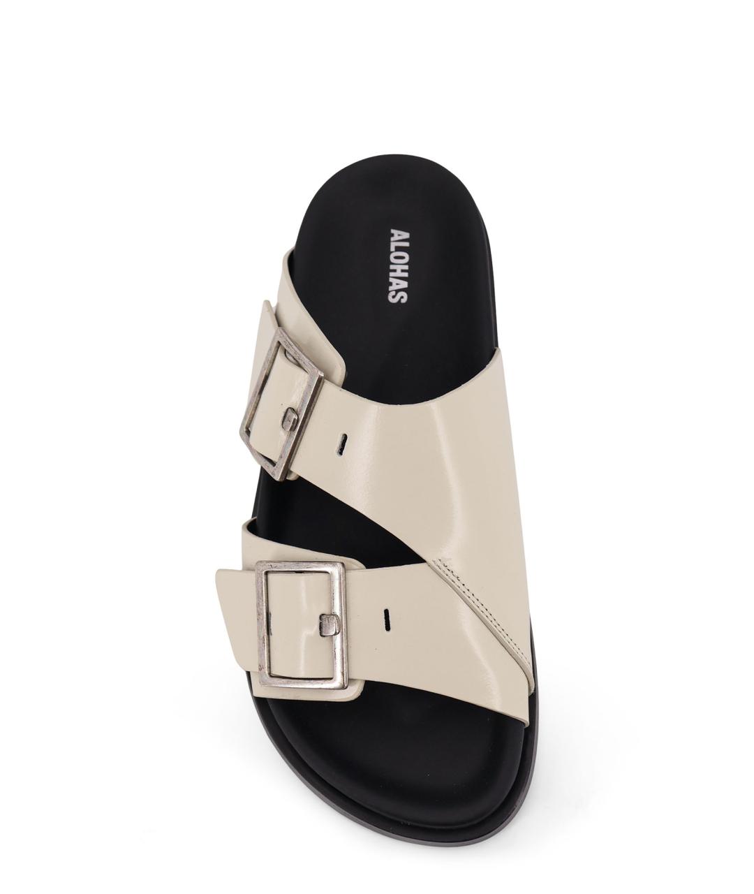 ALOHAS Бежевые замшевые сандалии, фото 4