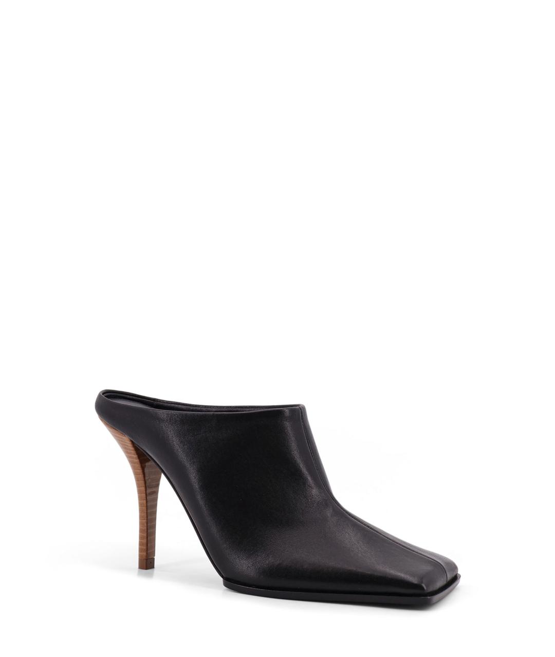 ALAIA Черные кожаные мюли, фото 2