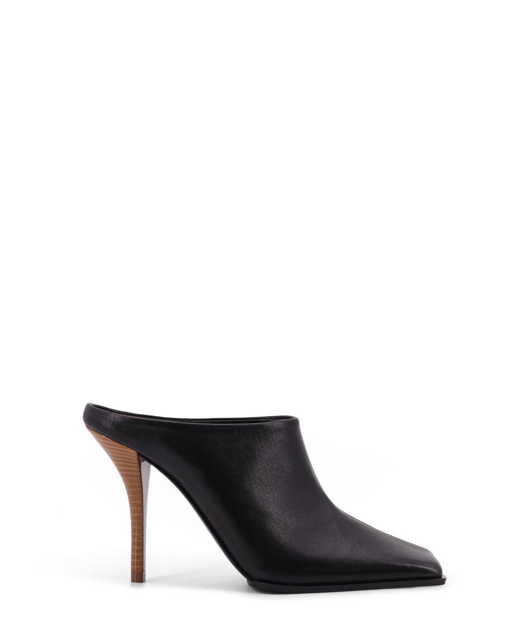ALAIA Черные кожаные мюли, фото 1