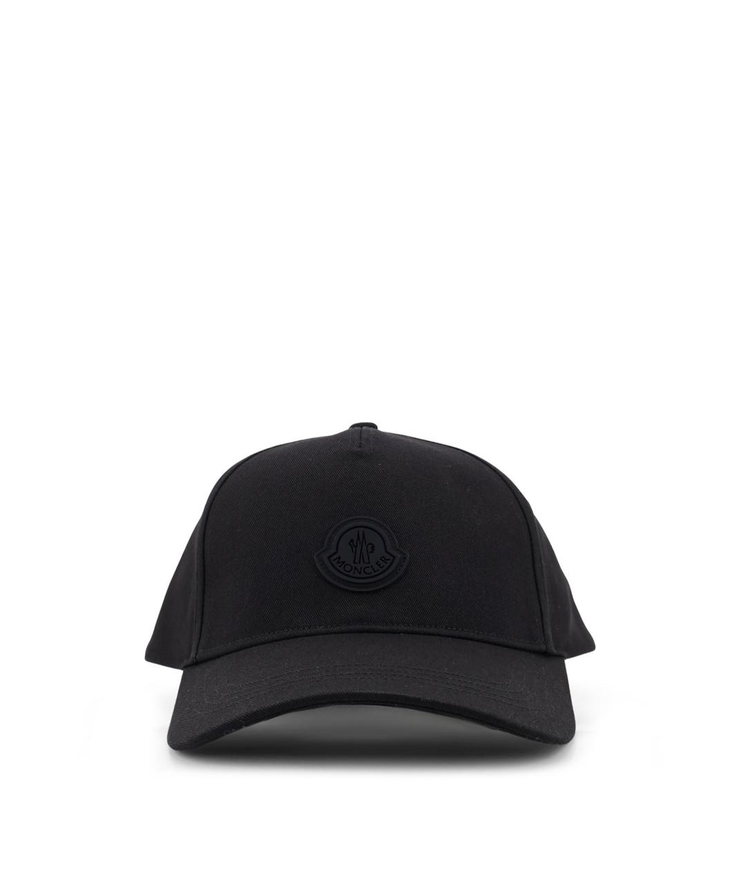 MONCLER Черная хлопковая кепка/бейсболка, фото 1