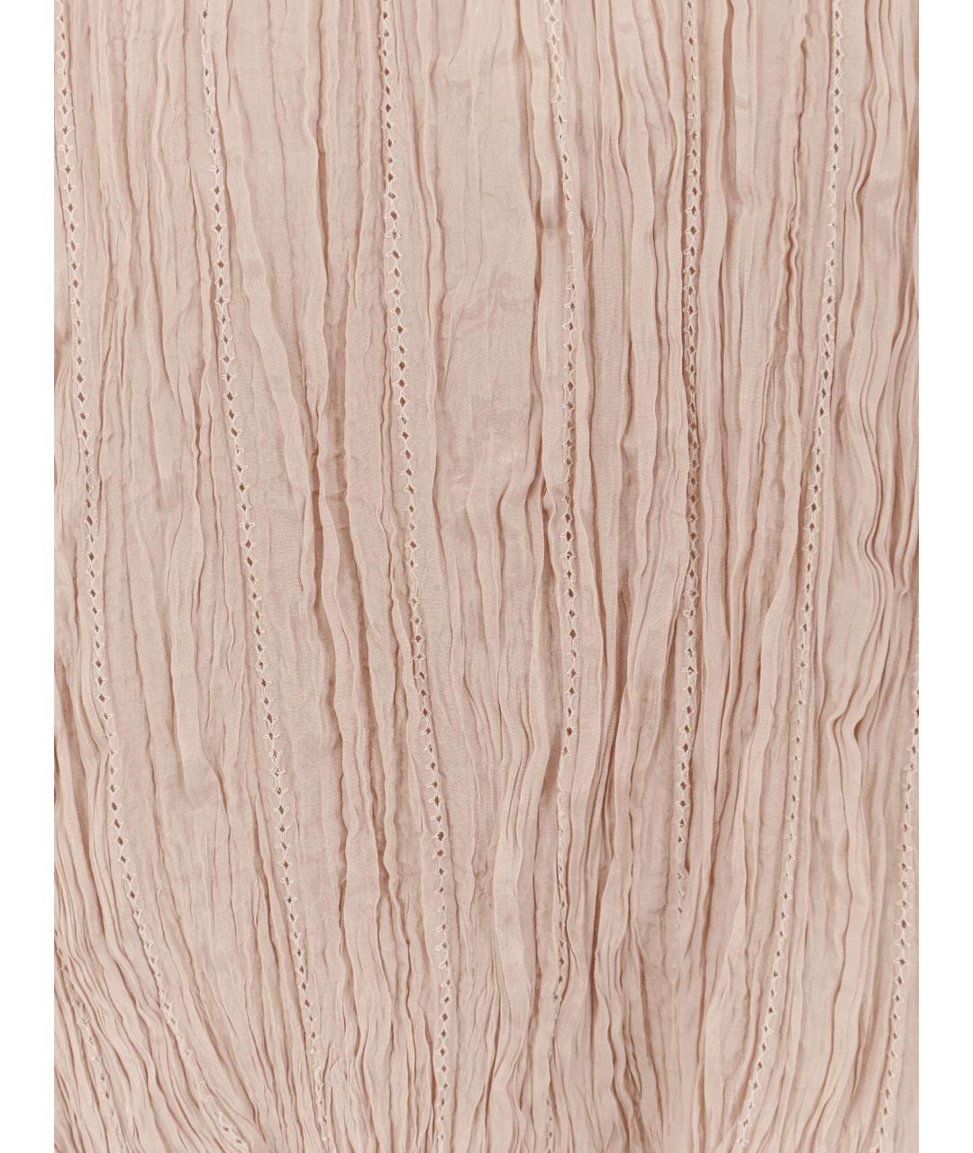 ALYSI Бежевая вискозная футболка, фото 3