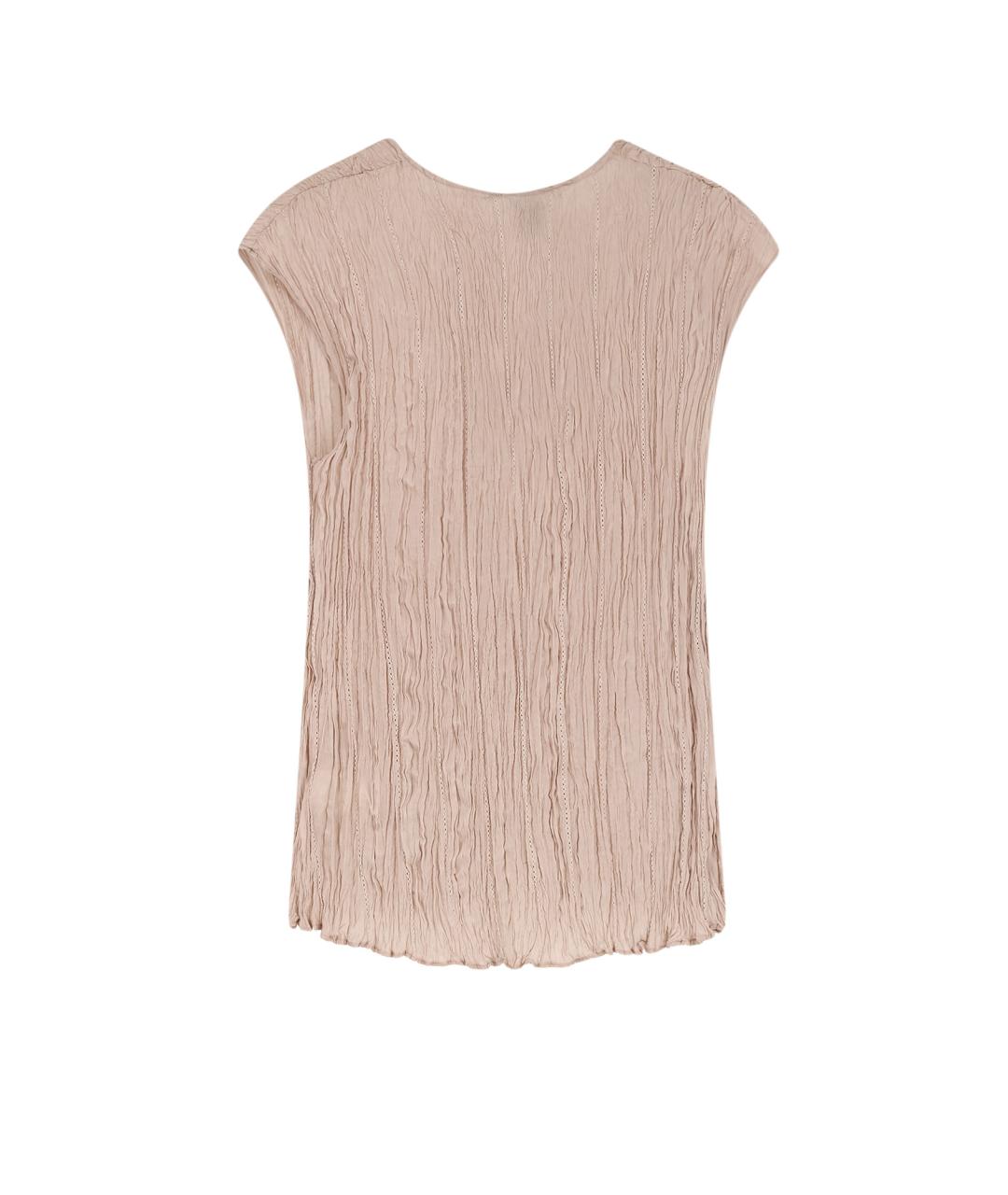 ALYSI Бежевая вискозная футболка, фото 2