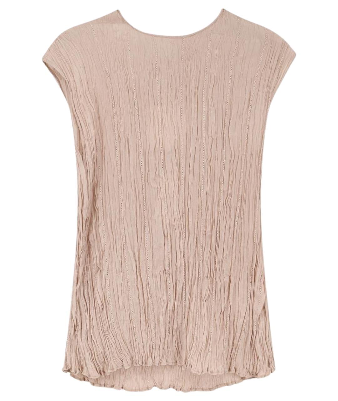 ALYSI Бежевая вискозная футболка, фото 1