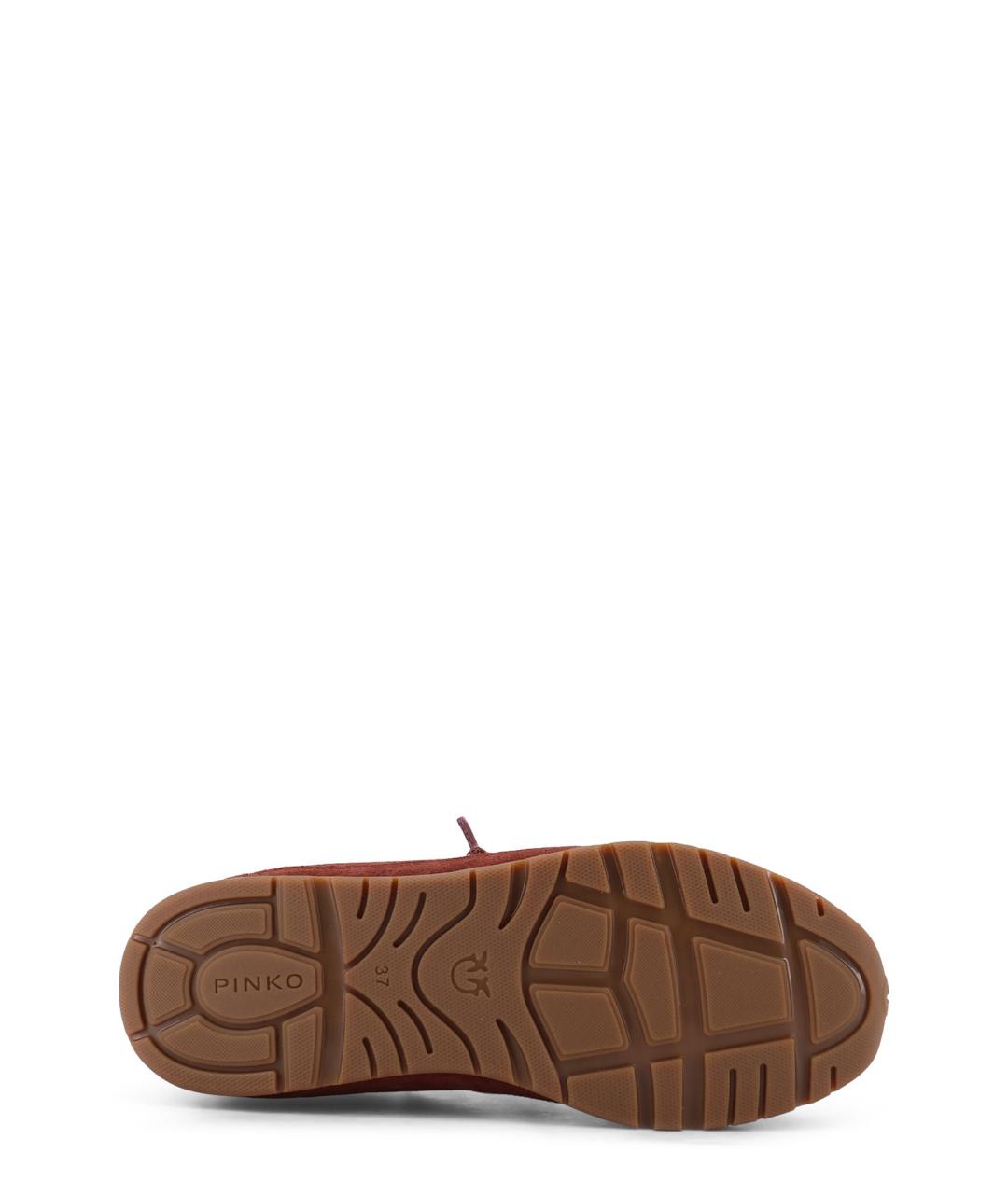 PINKO Красные замшевые кроссовки, фото 4