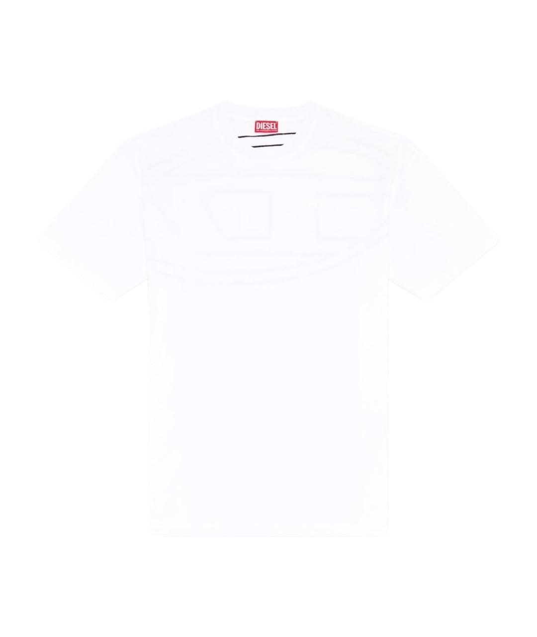 DIESEL Белая хлопковая футболка, фото 1