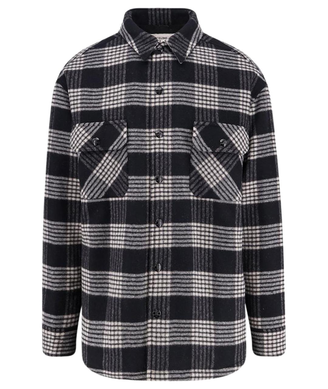 CELINE Мульти шерстяная кэжуал рубашка, фото 1