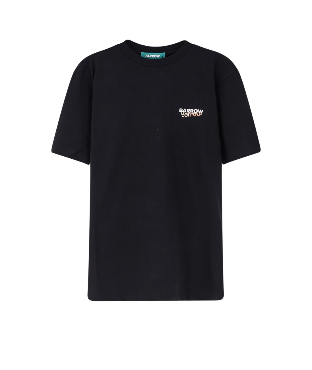 BARROW Черная хлопковая футболка, фото 1