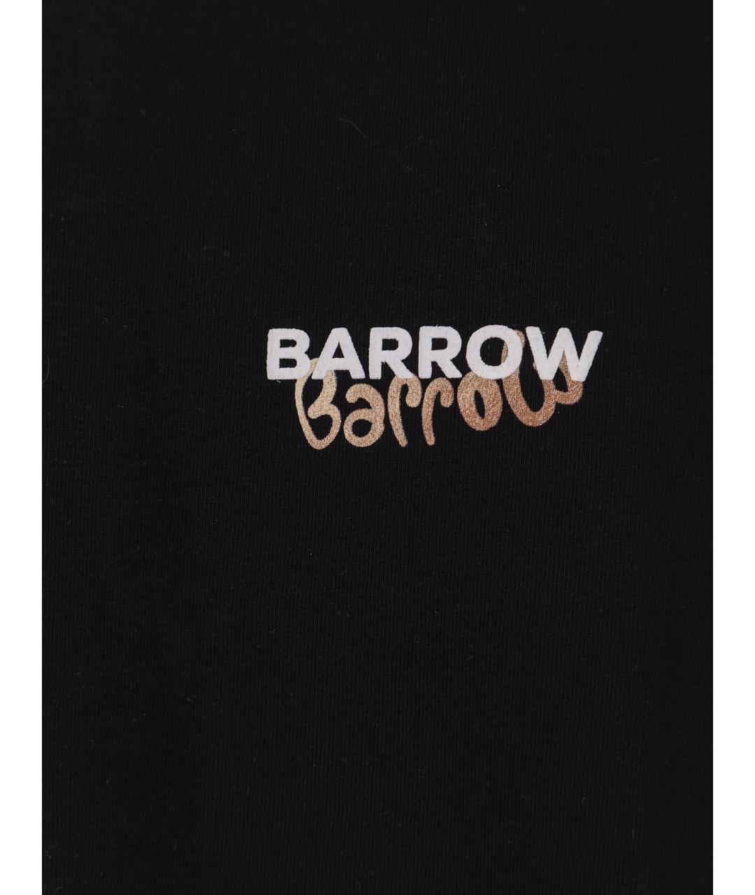 BARROW Черная хлопковая футболка, фото 3