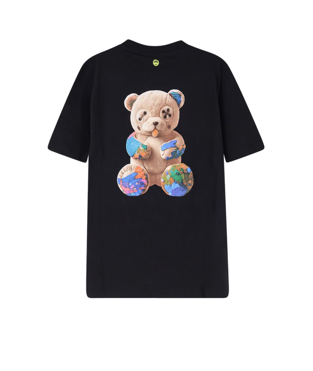 BARROW Черная хлопковая футболка, фото 2