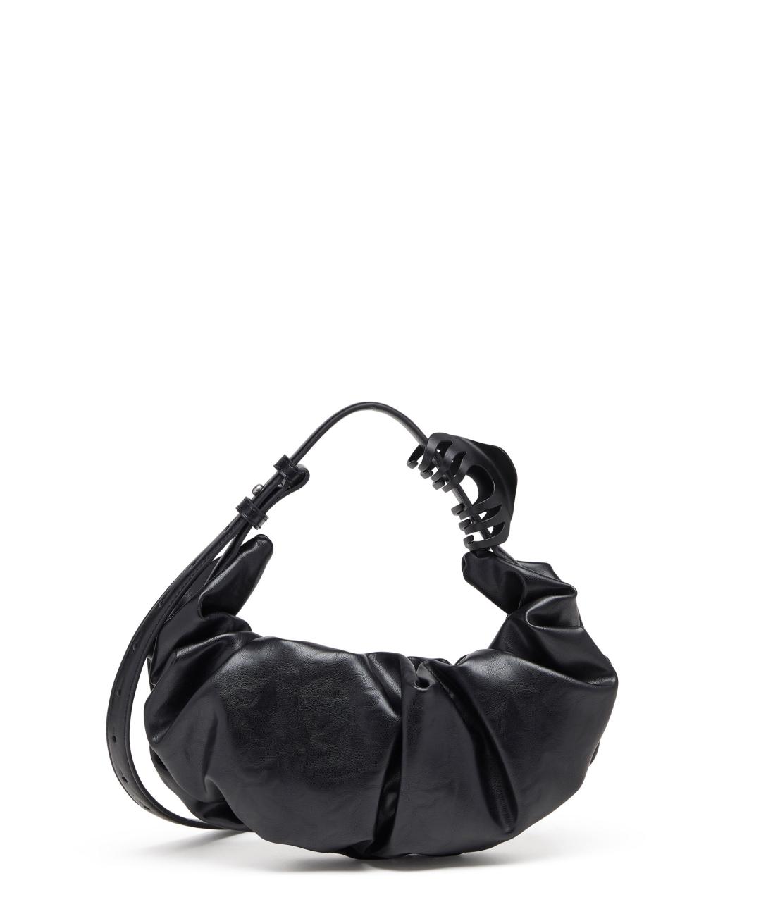 DIESEL Черная сумка через плечо из искусственной кожи, фото 2