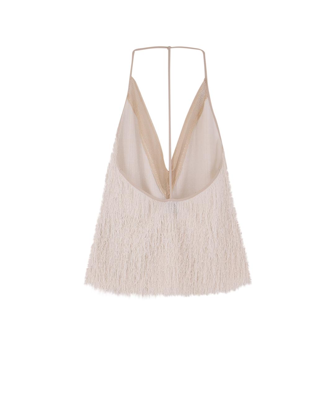 ALYSI Бежевая хлопковая майка, фото 2