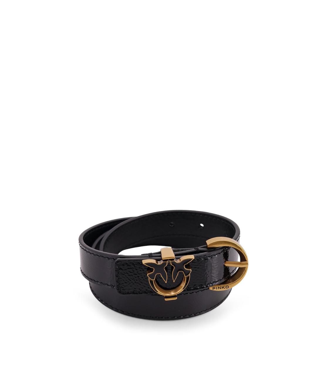 PINKO Черный кожаный ремень, фото 3