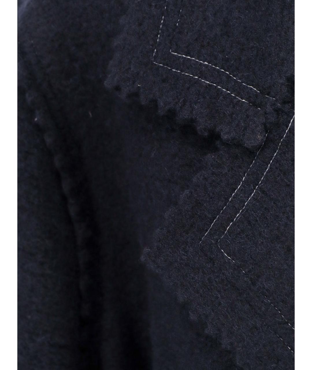 MAX MARA Темно-синее шерстяное пальто, фото 3