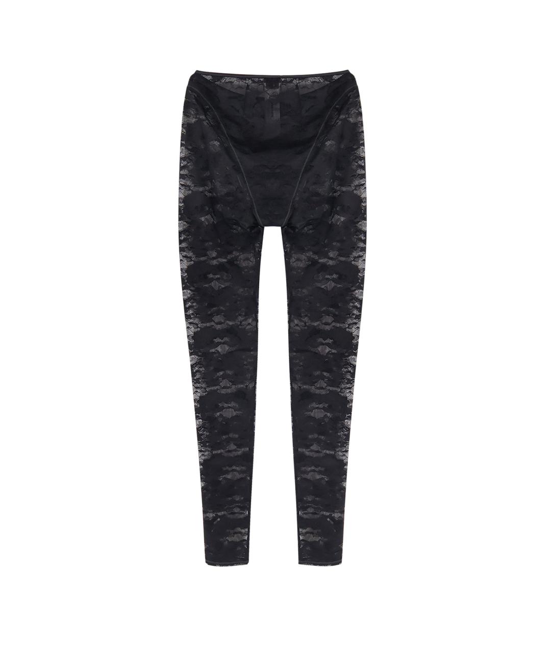 DIESEL Черные полиамидовые леггинсы и велосипедки, фото 2