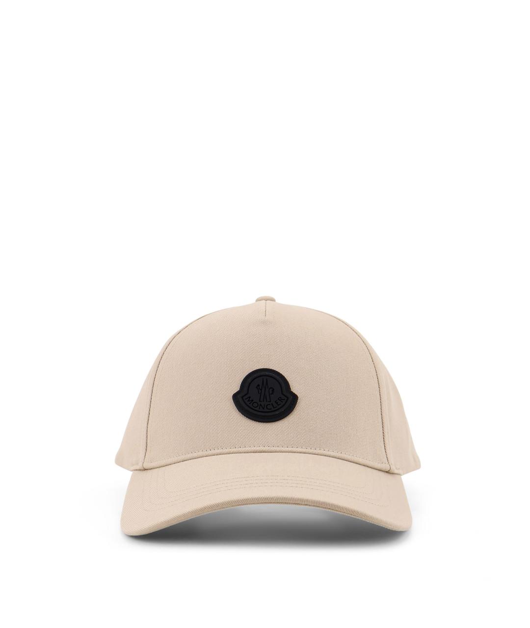 MONCLER Бежевая хлопковая кепка/бейсболка, фото 1