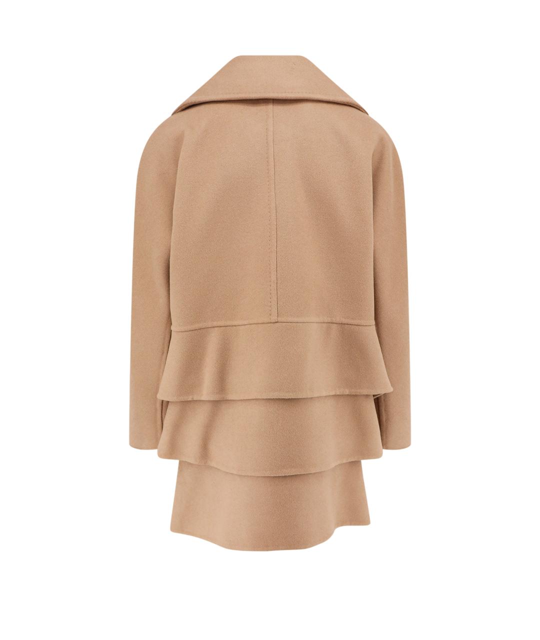 MAX MARA Бежевое шерстяное пальто, фото 2
