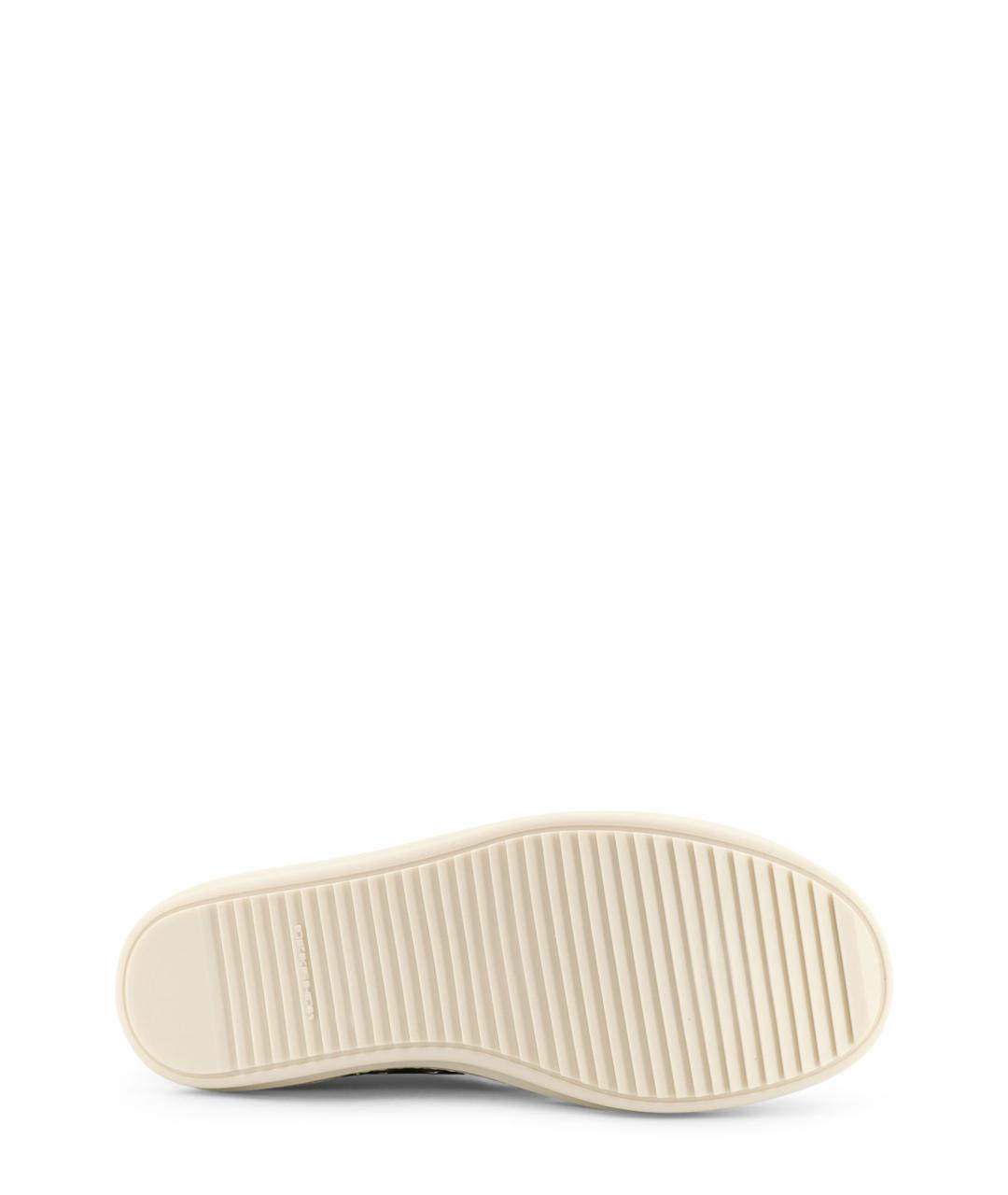 RICK OWENS DRKSHDW Серые текстильные высокие кроссовки / кеды, фото 4