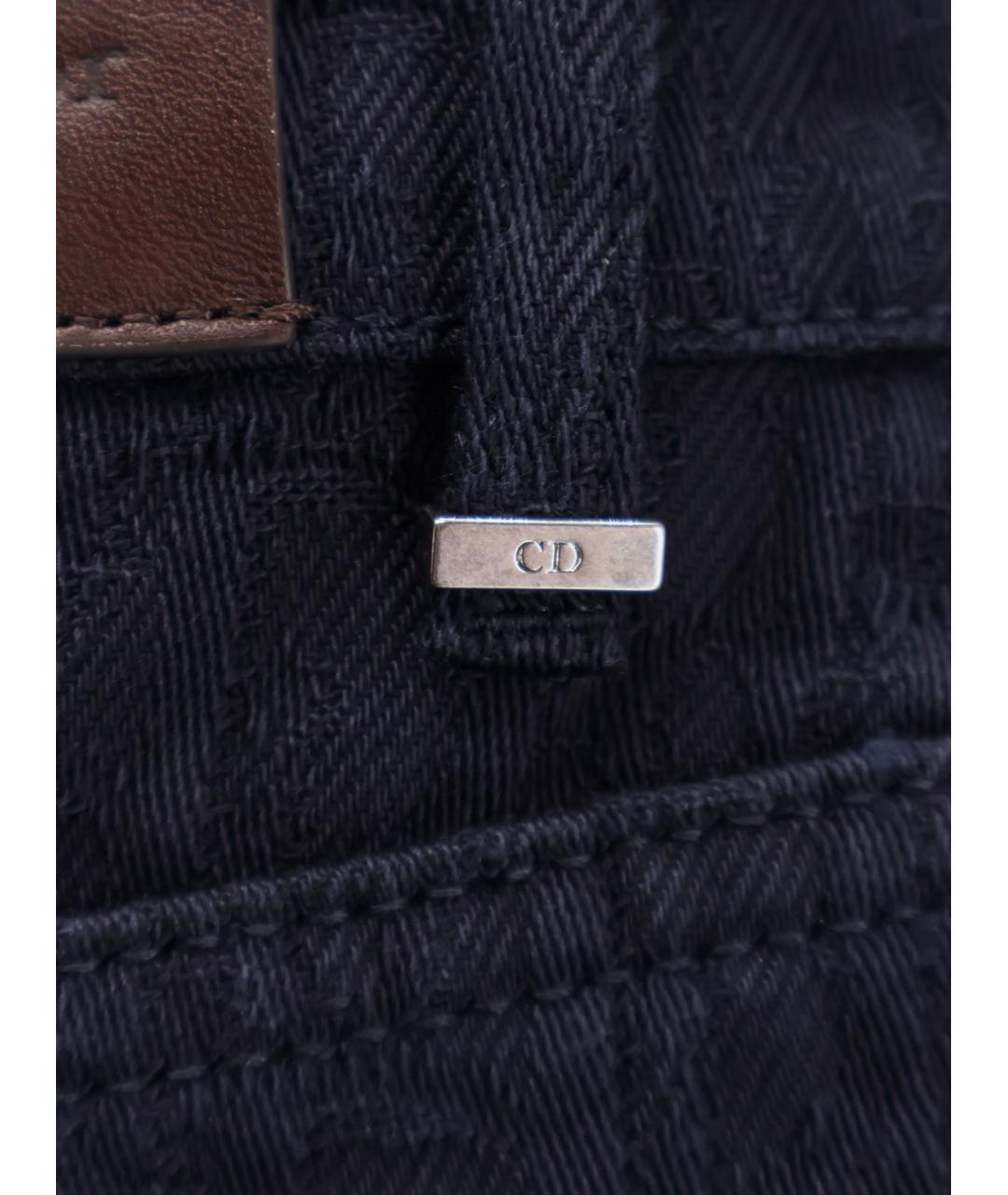 CHRISTIAN DIOR Синие хлопковые прямые джинсы, фото 3